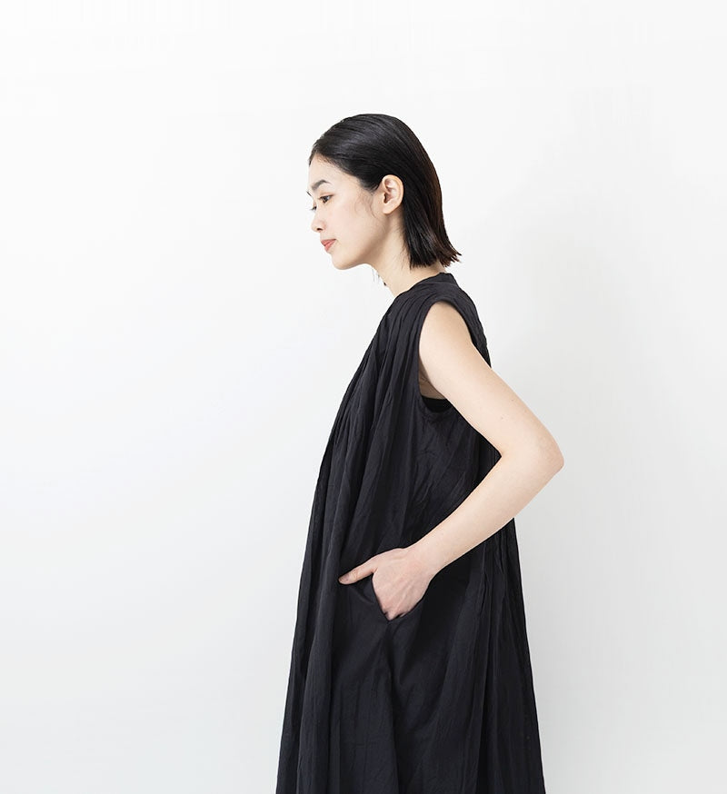 ST-098L Sleeveless Gather Blouse *Long