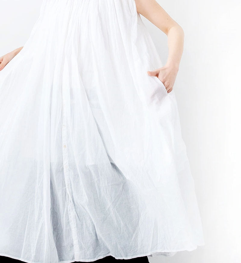 ST-098L Sleeveless Gather Blouse *Long