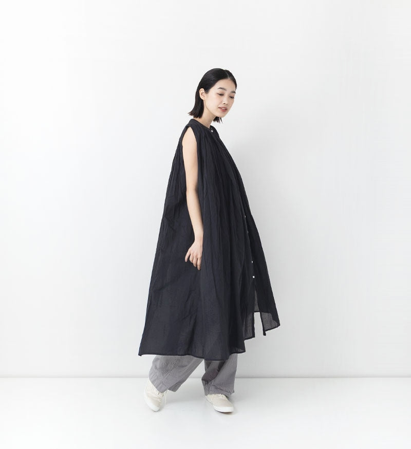 ST-098L Sleeveless Gather Blouse *Long