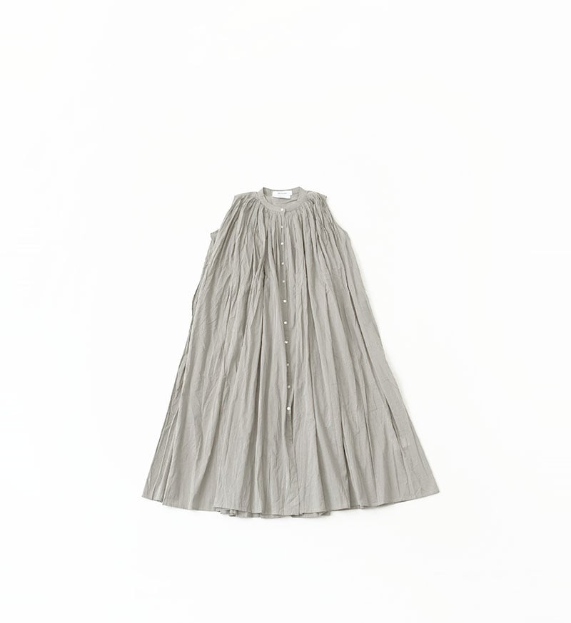 ST-098L Sleeveless Gather Blouse *Long