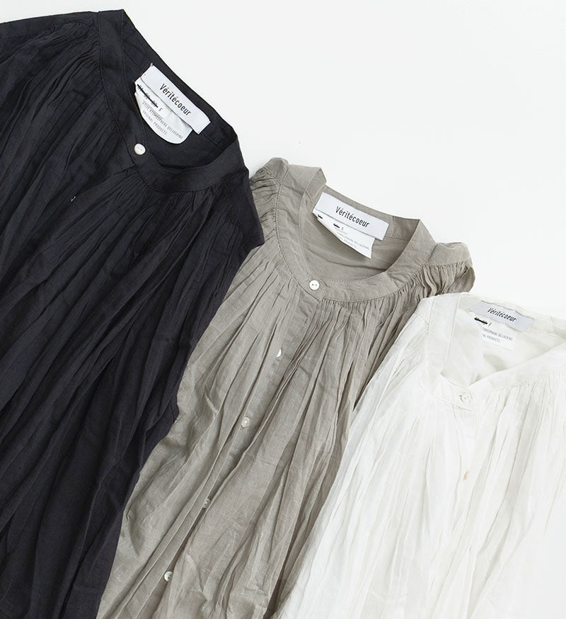 ST-098L Sleeveless Gather Blouse *Long